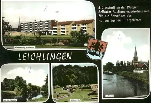 Leichlingen Rheinland Leichlingen Wohnsiedlung Buescherhof Wupper Mini-Golf * / Leichlingen (Rheinland) /Rheinisch-Bergischer Kreis LKR