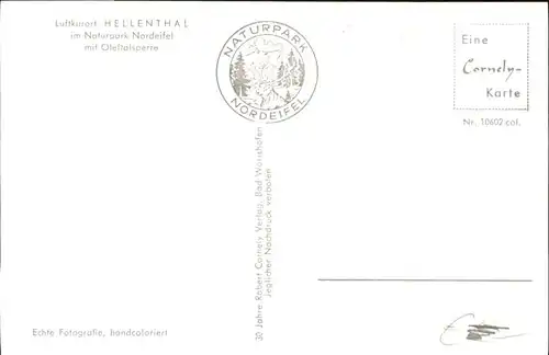 Hellenthal Eifel Hellenthal Oleftalsperre * / Hellenthal /Euskirchen LKR