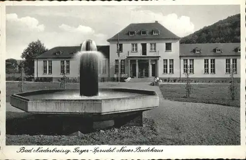 Niederbreisig Geyer Sprudel Badehaus Brunnen x