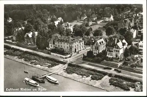 wb18776 Mehlem Bonn Mehlem Fliegeraufnahme Schiff * Kategorie. Bonn Alte Ansichtskarten