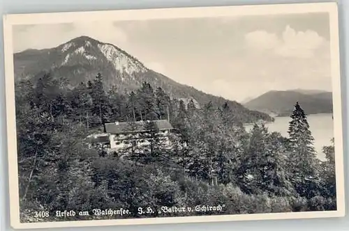 Urfeld Oberbayern Jugendherberge Baldur von Schirach x 1939