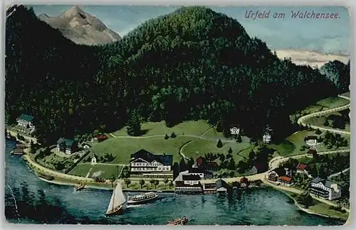 Urfeld Oberbayern Kuenstlerkarte x 1912