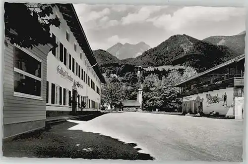 Jachenau Jachenau Gasthof Pension ungelaufen ca. 1955 / Jachenau /Bad Toelz-Wolfratshausen LKR