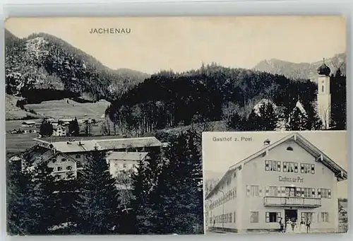 Jachenau Gasthof Post x 1912