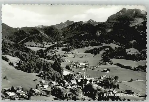 Elbach Miesbach Elbach Miesbach Fliegeraufnahme ungelaufen ca. 1955 / Fischbachau /Miesbach LKR