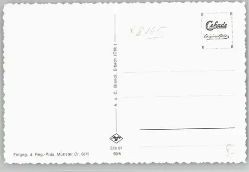 Elbach Miesbach Elbach Miesbach Fliegeraufnahme ungelaufen ca. 1955 / Fischbachau /Miesbach LKR