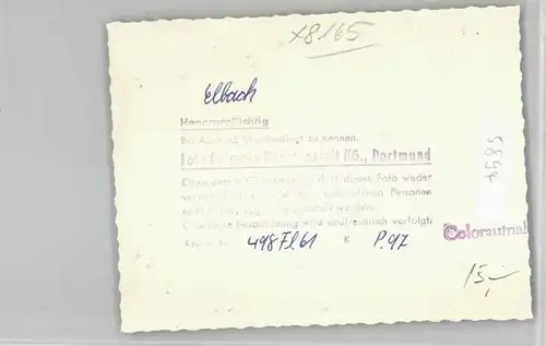 Elbach Miesbach Fliegeraufnahme o 1961