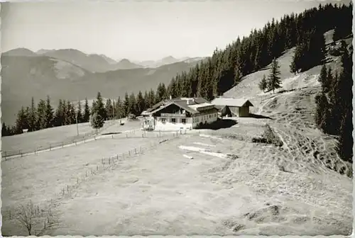Elbach Miesbach Fliegeraufnahme o 1959
