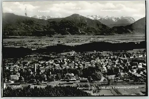 Penzberg Penzberg Fliegeraufnahme ungelaufen ca. 1965 / Penzberg /Weilheim-Schongau LKR