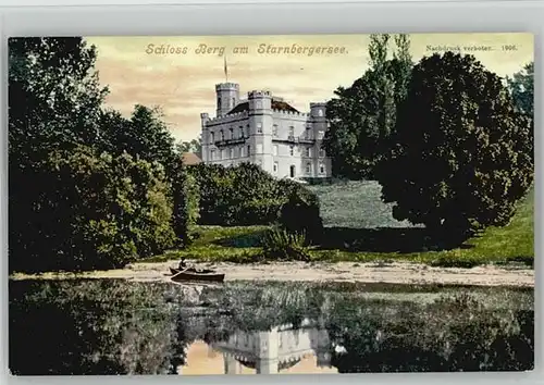 Seeshaupt Schloss Berg Starnberger See x 1908