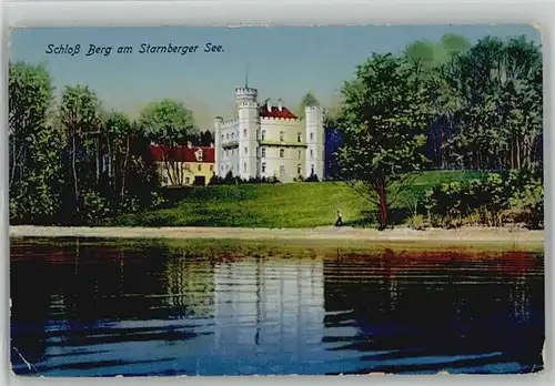 Seeshaupt Schloss Berg Starnberger See Feldpost  x 1918