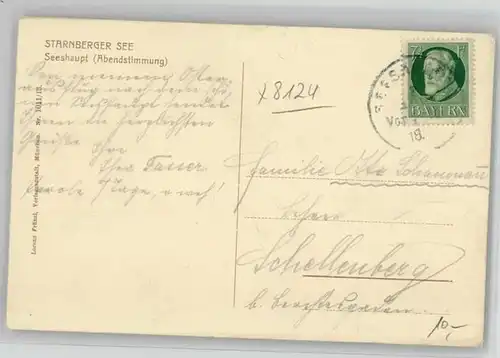 Seeshaupt Starnbergersee x 1918