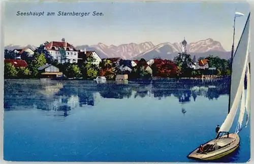 Seeshaupt Seeshaupt Starnbergersee ungelaufen ca. 1920 / Seeshaupt /Weilheim-Schongau LKR