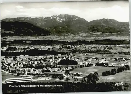 Penzberg Penzberg Fliegeraufnahme  ungelaufen ca. 1965 / Penzberg /Weilheim-Schongau LKR