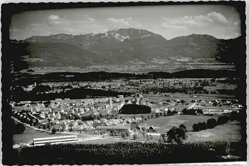 Penzberg Penzberg Fliegeraufnahme ungelaufen ca. 1965 / Penzberg /Weilheim-Schongau LKR