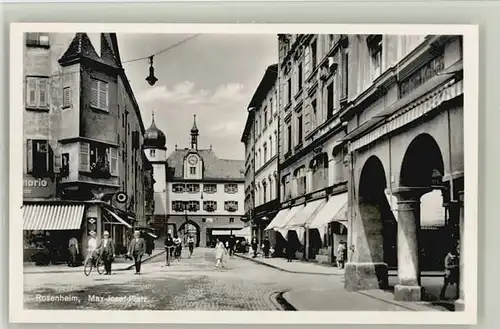 Rosenheim Bayern Rosenheim Oberbayern Max Josephs Platz ungelaufen ca. 1955 / Rosenheim /Rosenheim LKR