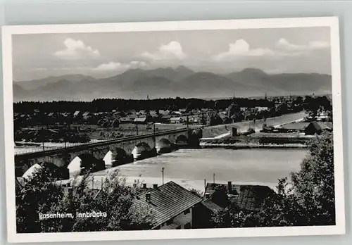 Rosenheim Oberbayern Innbruecke o 1956