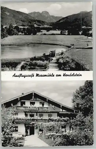 Bad Feilnbach Bad Feilnbach Cafe Moosmuehle ungelaufen ca. 1955 / Bad Feilnbach /Rosenheim LKR