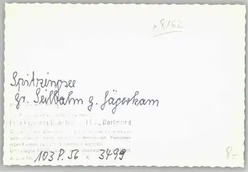 Spitzingsee Jaegerkam o 1956