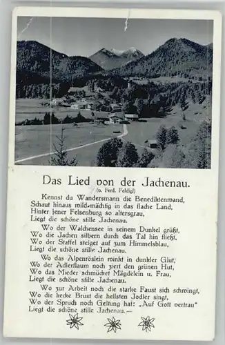 Jachenau Lied x 1937