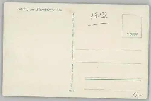Tutzing Tutzing  ungelaufen ca. 1920 / Tutzing /Starnberg LKR
