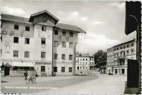 Holzkirchen Oberbayern Holzkirchen Oberbayern Marktplatz ungelaufen ca. 1955 / Holzkirchen /Miesbach LKR