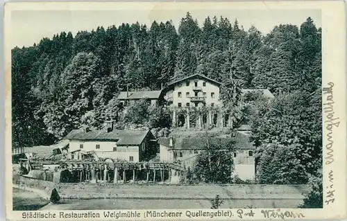 Holzkirchen Oberbayern Restaurant Weiglmuehle x 1931