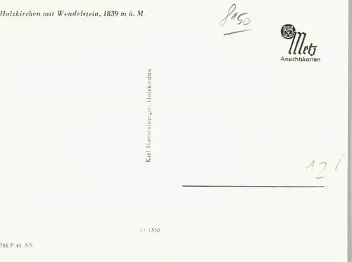 Holzkirchen Oberbayern Holzkirchen Oberbayern Wendelstein ungelaufen ca. 1920 / Holzkirchen /Miesbach LKR