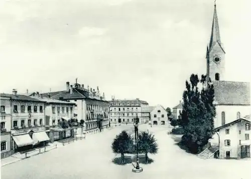 Holzkirchen Oberbayern Holzkirchen Oberbayern Marktplatz ungelaufen ca. 1920 / Holzkirchen /Miesbach LKR