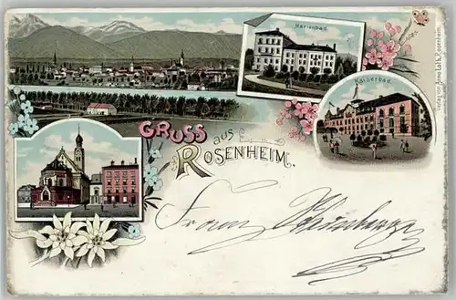 Rosenheim Oberbayern Marienbad Kaiserbad x 1898