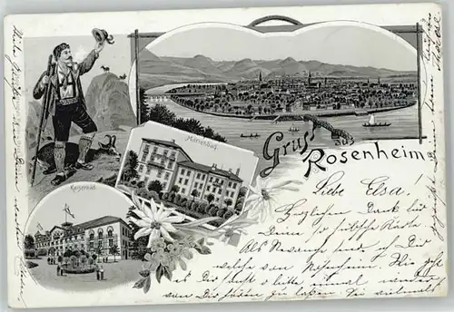 Rosenheim Oberbayern Kaiserbad Marienbad x 1898