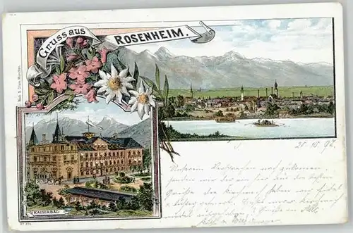Rosenheim Oberbayern Kaiserbad x 1897
