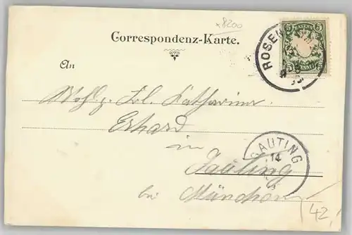 Rosenheim Oberbayern  x 1899