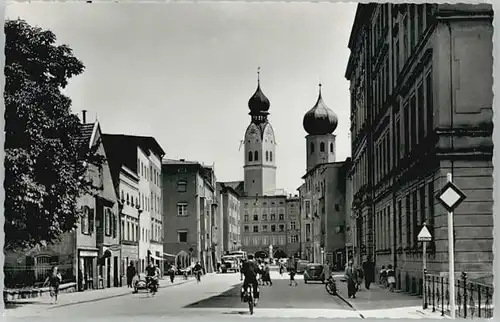 Rosenheim Bayern Rosenheim Oberbayern Heilig Geist Strasse ungelaufen ca. 1955 / Rosenheim /Rosenheim LKR