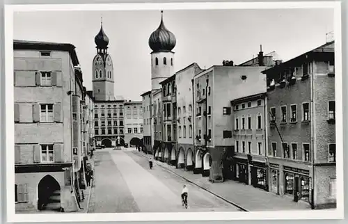 Rosenheim Bayern Rosenheim Oberbayern Heilig Geist Strasse ungelaufen ca. 1955 / Rosenheim /Rosenheim LKR