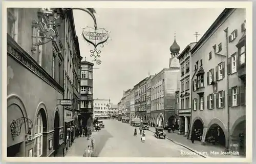 Rosenheim Bayern Rosenheim Oberbayern Max Josef Platz ungelaufen ca. 1955 / Rosenheim /Rosenheim LKR