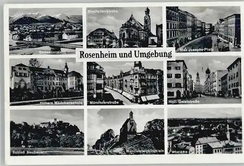 Rosenheim Oberbayern Schloss Neubeuern Wendelsteinstrasse Max Josef Platz x 1936