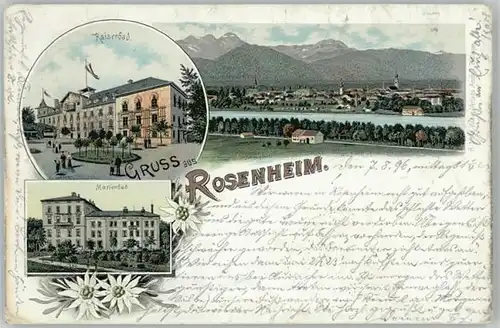 Rosenheim Oberbayern Kaiserbad Marienbad x 1896