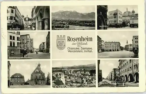 Rosenheim Oberbayern Ludwigsplatz Kaiserstrasse  x 1940