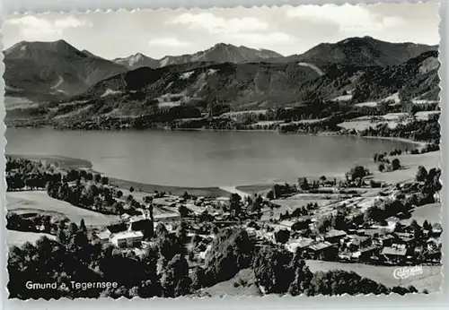 Gmund Tegernsee Gmund Tegernsee Fliegeraufnahme ungelaufen ca. 1955 / Gmund a.Tegernsee /Miesbach LKR