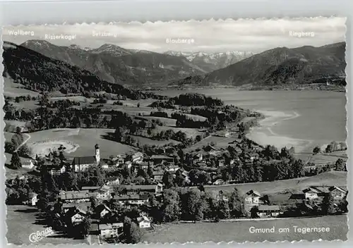 Gmund Tegernsee Gmund Tegernsee Fliegeraufnahme ungelaufen ca. 1955 / Gmund a.Tegernsee /Miesbach LKR