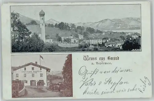Gmund Tegernsee Gasthaus Gasteig x 1901