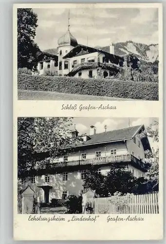 Aschau Chiemgau Schloss Grafen Erholungsheim Lindenhof x 1930