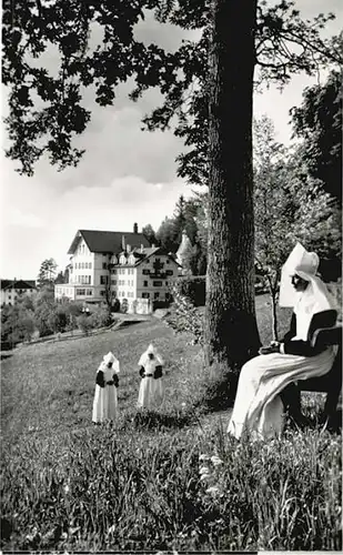 Bad Adelholzen Oberbayern Bad Adelholzen Krankenhaus ungelaufen ca. 1955 / Siegsdorf /Traunstein LKR