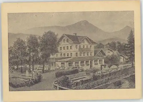 Siegsdorf Siegsdorf Gasthof Cafe Forelle ungelaufen ca. 1920 / Siegsdorf /Traunstein LKR