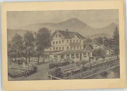 Siegsdorf Siegsdorf Gasthof Cafe Forelle ungelaufen ca. 1920 / Siegsdorf /Traunstein LKR