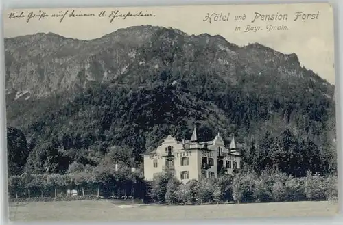 Bayerisch Gmain Bayerisch Gmain Hotel am Forst x 1910 / Bayerisch Gmain /Berchtesgadener Land LKR