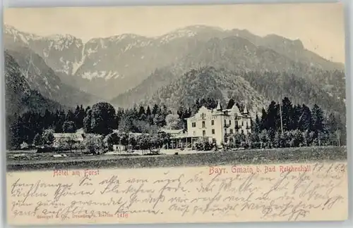 Bayerisch Gmain Hotel am Forst x 1903