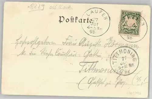 Laufen Salzach Laufen Salzach  x 1898 / Laufen /Berchtesgadener Land LKR