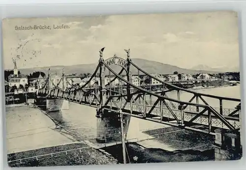 Laufen Salzach Salzach Bruecke x 1914